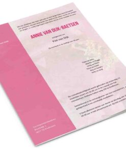 Aquarel bloem roze