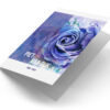 Aquarel bloem blauw
