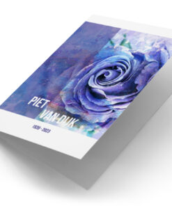 Aquarel bloem blauw