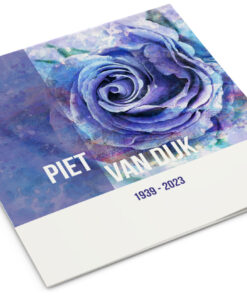 Aquarel bloem blauw