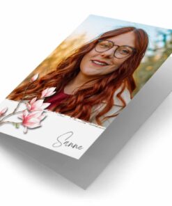 Fotokaart met bloementak