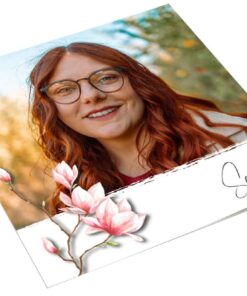 Fotokaart met bloementak