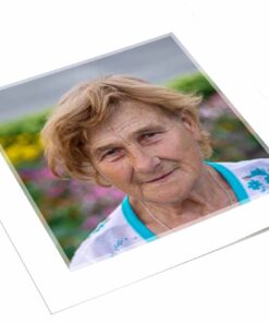 Fotokaart met transparant kader
