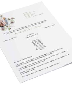 Fotokaart met bloemenkrans