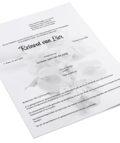 Orchidee zwart wit