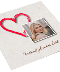 Fotokaart vierkant met hart
