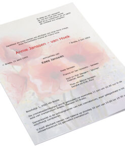 Aquarel rode papaver