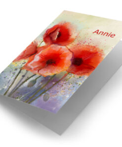 Aquarel rode papaver