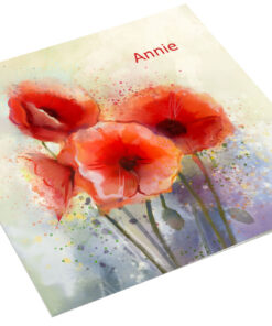 Aquarel rode papaver