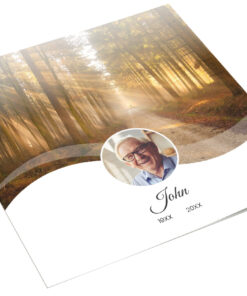 Fotokaart bos met golf
